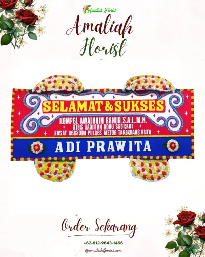 Karangan Bunga Ucapan Selamat di Srimulyo